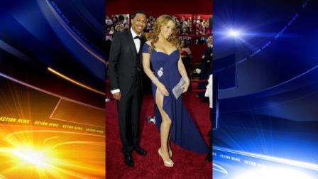 Mariah Carey and Nick Cannon arrive at the 82nd Academy Awards Sunday, March 7, 2010, in the Hollywood section of Los Angeles. (AP Photo/Amy Sancetta)