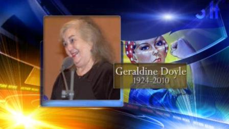 Geraldine Doyle, the woman known as Rosie the Riveter after a famous photo was snapped of her during World War II, died at the age of 86 on Sunday, December 26, 2010.