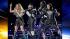 The Black Eyed Peas featuring Fergie, left,...