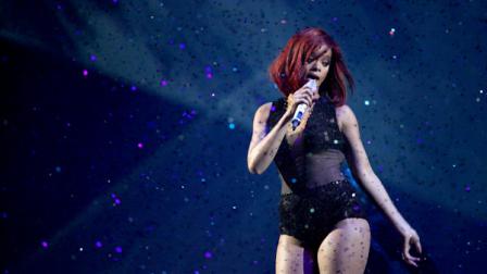 Rihanna performs on stage for the Brit Awards 2011 at The O2 Arena in London, Tuesday, Feb. 15, 2011. (AP Photo/Joel Ryan)