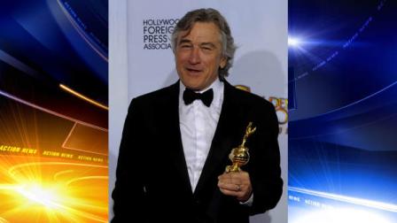 Robert DeNiro holds the Cecil B. DeMille Award that he received at the Golden Globe Awards Sunday, Jan. 16, 2011, in Beverly Hills, Calif. (AP Photo/Mark J. Terrill)