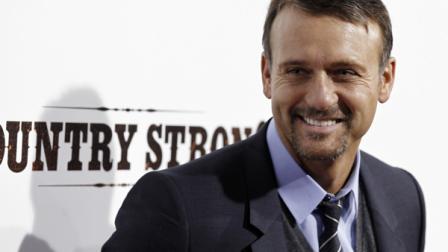 Tim McGraw arrives for a screening of Country Strong in Beverly Hills, Calif. on Tuesday, Dec. 14, 2010. (AP Photo/Matt Sayles)