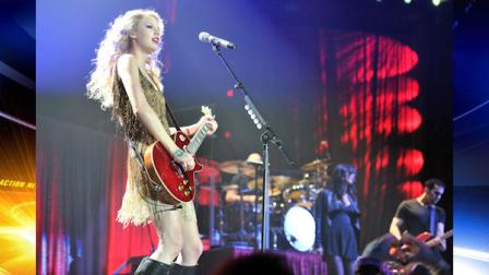 US singer Taylor Swift performs on the last night of her European Tour at Londons O2 Arena on Wednesday March 30, 2011. (AP Photo/Mark Allan)