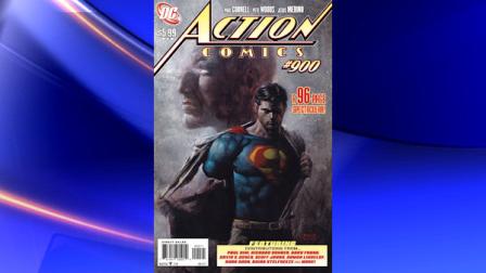 In this comic book image released by DC Comics, Superman is shown in the latest of issue of Action Comics No. 900, where he renounces his U.S. citizenship because of his concerns that his actions are seen as instruments of U.S. foreign policy. DC Comics says the story reflects the global nature of the famous Kryptonian and that he remains committed to his adopted home and roots as a Kansas farm boy from Smallville. (AP Photo/DC Comics)
