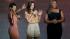 Halle Berry, left, Katie Holmes and Queen...