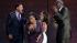 Oprah Winfrey reacts as she is surrounded by...