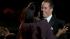 Jerry Seinfeld, right, hugs Oprah Winfrey during...
