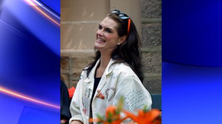 Actress and Princeton University graduate Brooke Shields reacts as she listens Monday, May 30, 2011, in Princeton, N.J. , during the schools Class Day celebration. Keynote speaker Shields, a 1987 graduate, told the class of 2011 at her alma mater to live life to the fullest and take nothing for granted. (AP Photo/Mel Evans)