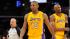 Ron Artest with the Los Angeles Lakers is seen...