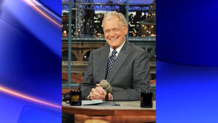 FILE - In this April 21, 2010 file photo released by CBS, host David Letterman is shown on the set of the Late Show with David Letterman, in New York. A frequent poster on a jihadist website has threatened David Letterman, urging Muslim followers to cut the tongue of the late-night host because of a joke made by the comic on his late-night CBS show. The poster, who identified himself as Umar al-Basrawi, was reacting to something Letterman said after the U.S. military said on June 5 that a drone strike in Pakistan had killed al Qaida leader Ilyas Kashmiri. (AP Photo/CBS, Heather Wines) MANDATORY CREDIT; NO SALES; NO ARCHIVE; NORTH AMERICAN USE ONLY