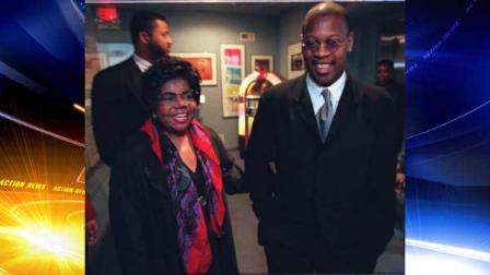In a March 16, 1996 photo, Esther Gordy Edwards, left, chairperson to the Motown Historical Museum, shares a laugh with new Motown President Andre Harrell while touring the Motown Historical Museum in Detroit, Mich.
Associated Press