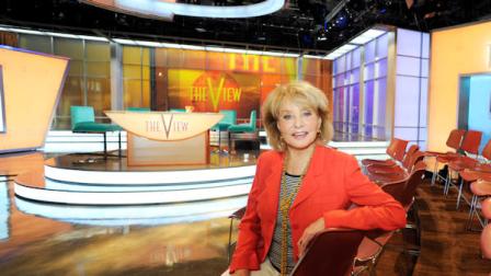 In this image released by ABC, host Barbara Walters is pictured on the new set for the daytime talkshow The View, on Thursday, Sept. 1, 2011 in New York. The show will start its 15th season on Tuesday, Sept. 6. (AP Photo/ABC, Ida Mae Astute)