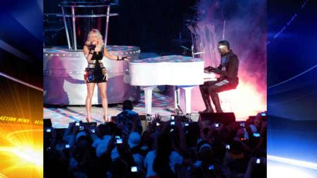 Fergie performs with The Black Eyed Peas at North Dakota State Fairgrounds Saturday, Sept. 3, 2011 in Minot, N.D. Fergie is the wife of Minot, N.D. native Josh Duhamel.