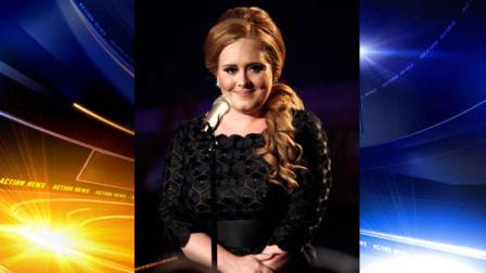 In this Aug. 28, 2011 file photo, singer Adele is shown at the MTV Video Music Awards in Los Angeles. Adele is canceling her U.S. tour scheduled for this month due to vocal chord problems. The best-selling soul singer had to cancel some of her performances in the United States in April because of laryngitis. A statement released on Tuesday, Oct. 4, is blaming this latest cancellation on a hemorrhage into her vocal chord.
