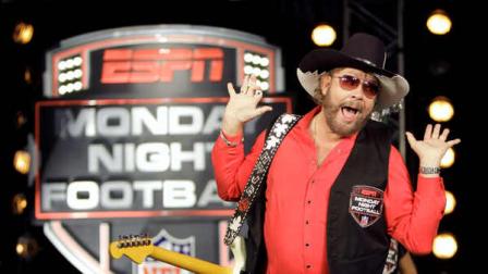 In this July 14, 2011, file photo, Hank Williams Jr. performs during the recording of a promo for ESPNs broadcasts of Monday Night Football, in Winter Park, Fla. Are you ready for some football? Hank Williams Jr. isnt anymore. The country singer and ESPN each took credit for the decision Thursday morning, Oct. 6, 2011, to no longer use his classic intro to Monday Night Football. The network had pulled the song from the game earlier this week after Williams made an analogy to Adolf Hitler in discussing President Barack Obama on Fox News on Monday morning.