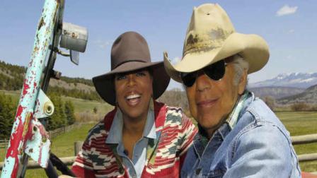 FILE- In this file photo taken May 7, 2011 provided by Harpo Productions, Inc., talk-show host Oprah Winfrey rides in a jeep with fashion designer Ralph Lauren at Laurens RRL Ranch outside Telluride, Colo. Winfrey was at the ranch to interview Lauren for an episode of The Oprah Winfrey Show. When Ralph Lauren sits down for a little chat Monday night with Oprah Winfrey, theyll pick up a discussion they started back in the spring when the fashion designer helped close out Winfreys long-running talk show. (AP Photo/Harpo Productions, Inc. George Burns, FILE)