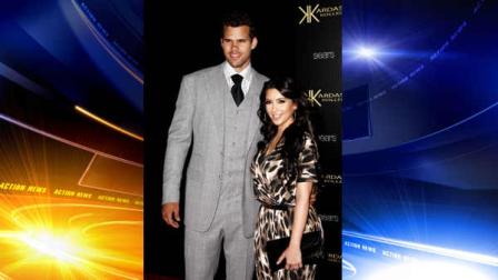 In this Aug. 17, 2011 file photo, reality TV personality Kim Kardashian, right, and her fiance, NBA basketball player Kris Humphries, arrive at the Kardashian Kollection launch party in Los Angeles. Kardashian is expected to file for divorce in Los Angeles on Monday, Oct. 31, 2011, according to a report confirmed by the producers of her reality show. Kardashian and Humphries were married on Aug. 20.
