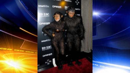 Model and television personality Heidi Klum, left, and husband Seal attend Heidi Klums annual Halloween party at the Dream Hotel on Monday, Oct. 31, 2011 in New York. (AP Photo/Evan Agostini)