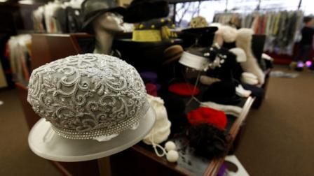 A former hat of Aretha Franklins is shown for sale with other belongings in Livonia, Mich., Friday, Nov. 18, 2011. Queen of Soul Aretha Franklin says shes curious about exactly what former belongings of hers might be sold this weekend in suburban Detroit. Franklin said in a statement that she has no connection to Saturdays planned sale, which is offering clothing, shoes and household items. (AP Photo/Paul Sancya)
