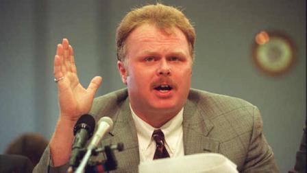 Kirk Bloodsworth testifies on Capitol Hill July 23,1993 before the House Civil and Constitutional Rights subcommittee which was holding hearings on innocent people on death row.