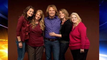 FILE - In this publicity file image provided by TLC, Kody Brown, center, poses with his wives, from left, Robyn, Christine, Meri and Janelle in a promotional photo for the reality series, Sister Wives.
Associated Press