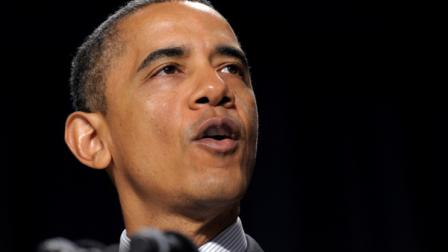 President Barack Obama speaks at the National Prayer Breakfast in Washington, Thursday, Feb. 2, 2012. (AP Photo/Susan Walsh)