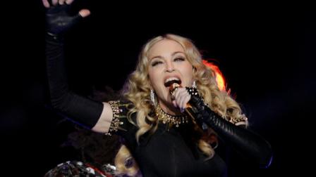 Madonna performs during halftime of the NFL Super Bowl XLVI football game between the New York Giants and the New England Patriots, Sunday, Feb. 5, 2012, in Indianapolis. (AP Photo/Mark Humphrey)