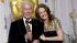 Christopher Plummer, left, poses with presenter...
