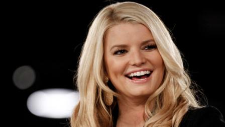 Jessica Simpson speaks onstage at Night at the Village during the Womens Conference in Long Beach, Calif., Monday, Oct. 25, 2010.