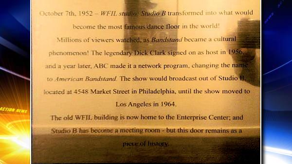 American Bandstand door plaque
