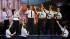 Host Neil Patrick Harris performs with the cast...