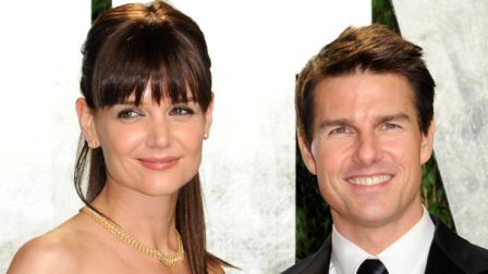 FILE - In this Feb. 26, 2012 file photo, actors Tom Cruise and Katie Holmes arrive at the Vanity Fair Oscar party, in West Hollywood, Calif. Cruise and Holmes have reached an agreement in their divorce case, according to her attorney. Holmes attorney Jonathan Wolfe said in a statement Monday, July 9, that the case has been settled and an agreement was signed. Holmes filed for divorce less than two weeks ago, putting an end to the romance that began in 2005. The couple has a 6-year-old daughter, Suri.