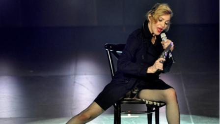 In this photo provided by Guy Oseary, Madonna performs on stage during her MDNA concert at Olympia Hall in Paris on Thursday, July 26, 2012. (AP Photo/Guy Oseary)