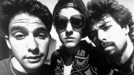 FILE - In this 1989 file photo originally provided by Capitol Records, members of the Beastie Boys, from left, from left, Adam Horovitz, known as Adrock, Michael Diamond, known as Mike D and Adam Yauch, known as MCA, are shown. Yauch, the gravelly voiced Beastie Boys rapper who co-founded the seminal hip-hop group, died, Friday, May 4, 2012, at age 47 after a nearly three-year battle with cancer. Also known as MCA, Yauch was diagnosed with a cancerous salivary gland in 2009. (AP Photo/Capitol Records)