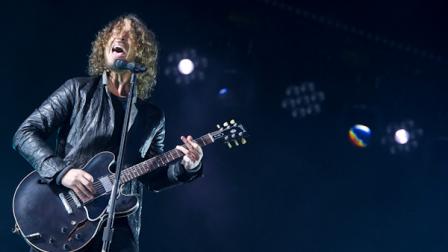 Chris Cornell from the band Soundgarden performs at the Hard Rock Calling Festival in Londons Hyde Park, Friday, July 13, 2012. (AP Photo/Jonathan Short)