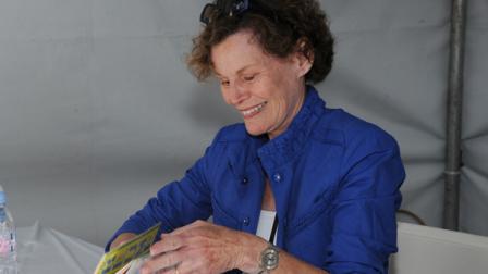 Judy Blume attends LA Times Festival of Books, Saturday, April. 21, 2012, at the USC Campus in Los Angeles. The Los Angeles Times Festival of Books began in 1996, attracting more than 140,000 book enthusiasts each year.(AP Photo/Katy Winn)