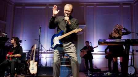 COMMERCIAL IMAGE - In this photograph taken by AP Images for Alzheimers Association, American Music Legend Glen Campbell performs at the Alzheimers Association Evening with Glenn Campbell at the Library of Congress on Capitol Hill in Washington, Wednesday, May 16, 2012. The evening was an opportunity for members of Congress to learn about the Alzheimers epidemic. (Cliff Owen/AP Images for Alzheimers Association)