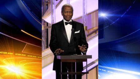 In this image released by NBC, presenter Sidney Poitier appears during the 69th Annual Golden Globe Awards on Sunday, Jan. 15, 2012 in Los Angeles. (AP Photo/NBC, Paul Drinkwater)