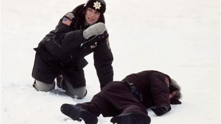 FILE - In this 1996 file publicity photo originally released by Gramercy Pictures, actress Frances McDormand, left, is shown in this scene from the movie Fargo. When the movie debuted in 1996, many residents in the North Dakota city were not fans of the films dark humor, not to mention the heavy accents. But the fame and cash from the movie eventually brought many Fargo residents around. Now, 16 years later, Fargo awaits the debut of a new cable television show by the same name. And many residents are less apprehensive about how their hometown will be portrayed this time around. (AP Photo/Gramercy Pictures, File)