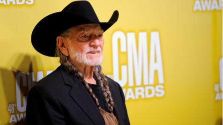 Willie Nelson arrives at the 46th Annual Country Music Awards at the Bridgestone Arena on Thursday, Nov. 1, 2012, in Nashville, Tenn. (Photo by Chris Pizzello/Invision/AP)