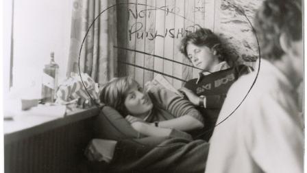This image provided by RR Auction shows a photograph marked not to be published of a teenage Diana Spencer before she became Princess of Wales, with a young friend seated beside her. The print will be featured in a January 2013 auction in New Hampshire. Stamped February 1981 on the back, the photo was taken around the time Charles, the Prince of Wales, and Lady Diana Spencer ended months of speculation and announced they were to be married. (AP Photo/RR Auction)