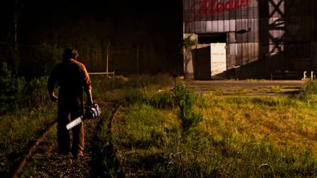 This undated publicity film image from Lionsgate shows Dan Yeager starring as Leatherface in a scene from Texas Chainsaw 3-D, releasing in theaters on Friday, January 4, 2013. (AP Photo/Lionsgate, Justin Lubin)