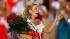 Miss New York Mallory Hagan waves after she was...