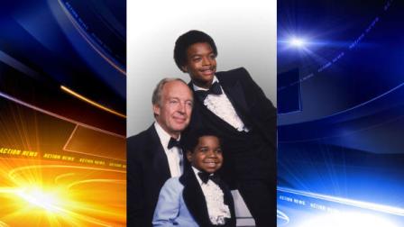 FILE - This Sept. 13, 1981 file photo shows stars of the television show Different Strokes, clockwise from foreground, Gary Coleman, Conrad Bain and Todd Bridges at the Emmy Awards in Los Angeles. Bain, who starred as the kindly white adoptive father of two young African-American brothers in the TV sitcom Diffrent Strokes, died of natural causes, Monday, Jan. 14, 2013, at his home in Livermore, Calif. He was 89. (AP Photo, file)