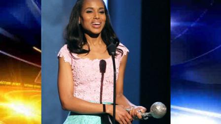 Kerry Washington accepts the Presidents award at the 44th Annual NAACP Image Awards at the Shrine Auditorium in Los Angeles on Friday, Feb. 1, 2013. (Photo by Matt Sayles/Invision/AP)