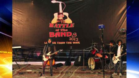 In this Sunday, Dec. 23, 2012 photo, members of Indian-controlled Kashmirs first all-girl rock band Pragaash, or First Light, perform at the annual Battle of the Bands in Srinagar, India. The band has decided to disband after only one concert because of threats its three teenaged members received on social media and harsh criticism from a top Muslim cleric and separatists, who criticized it as Western-style cultural waywardness. The fate of Pragaash highlights the simmering tension between modernity and tradition in Muslim-majority Kashmir, where an armed uprising against Indian rule and a relentless crackdown by government forces have killed over 68,000 people since 1989. (AP Photo)