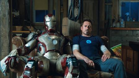 This film publicity image released by Disney-Marvel Studios shows Robert Downey Jr. as Tony Stark in a scene from Iron Man 3. (AP Photo/Disney, Marvel Studios)