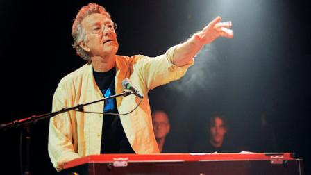FILE - In this Aug. 16, 2012 file photo, Ray Manzarek of The Doors performs at the Sunset Strip Music Festival launch party celebrating The Doors at the House of Blues in West Hollywood, Calif. Manzarek, the keyboardist who was a founding member of The Doors, has died at 74. Publicist Heidi Robinson-Fitzgerald says in a news release that Manzarek died Monday, May 20, 2013, at the RoMed Clinic in Rosenheim, Germany, surrounded by his family. (Photo by Chris Pizzello/Invision/AP, File)