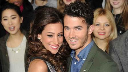 Kevin and Danielle Jonas from Married To Jonas attend the E! Network 2013 Upfront at the Manhattan Center on Monday April 22, 2013 in New York. (Photo by Evan Agostini/Invision/AP)