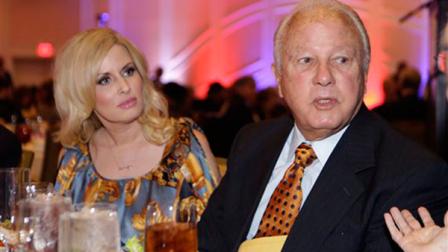 File -In this Wednesday, Dec. 12, 2012 file photo, Former Louisiana governor Edwin Edwards and his wife Trina Scott Edwards attend a luncheon for a Council For a Better Louisiana in Baton Rouge, La. Edwards and his wife, Trina, get their own reality show starting in February on the A&E cable network. The Governors Wife is a vehicle to showcase Trina, the 30-something wife of the octogenarian ex-con former governor of the Pelican State. (AP Photo/Gerald Herbert, File)